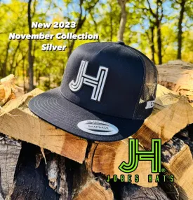2023 November Collection Silver Jobes Cap-  All Black Silver 3D JH