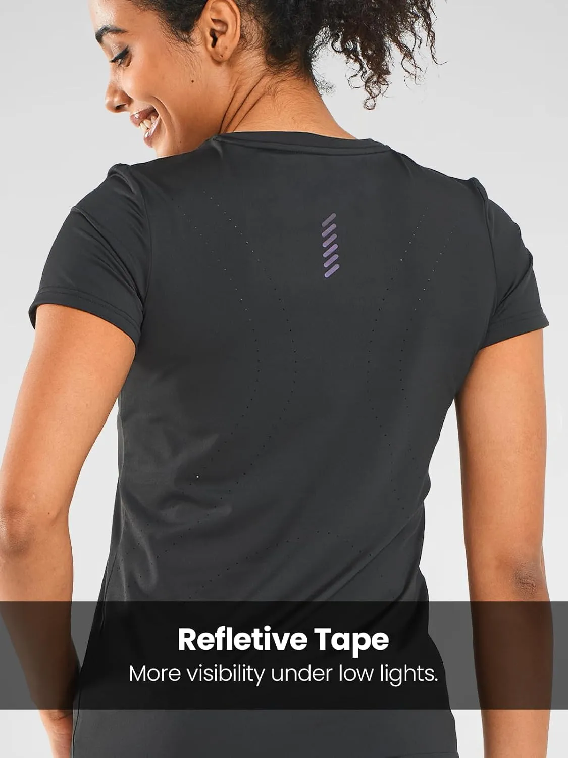 ALLZERO Feel Fit Workout Tops for Women Short Sleeve T-Shirts Breathable Athletic Tees for Yoga Running Gym Activewear