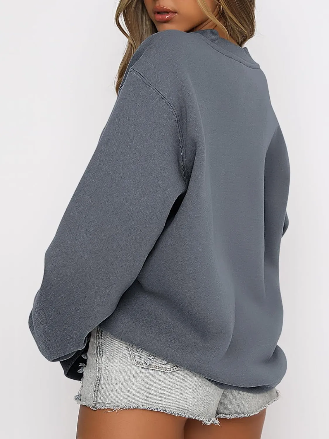 ANRABESS Women's Sweatshirts Crewneck Fleece Oversized Pullover Hoodies Cute Shirts Tops Teen Girls Preppy Clothes 2025