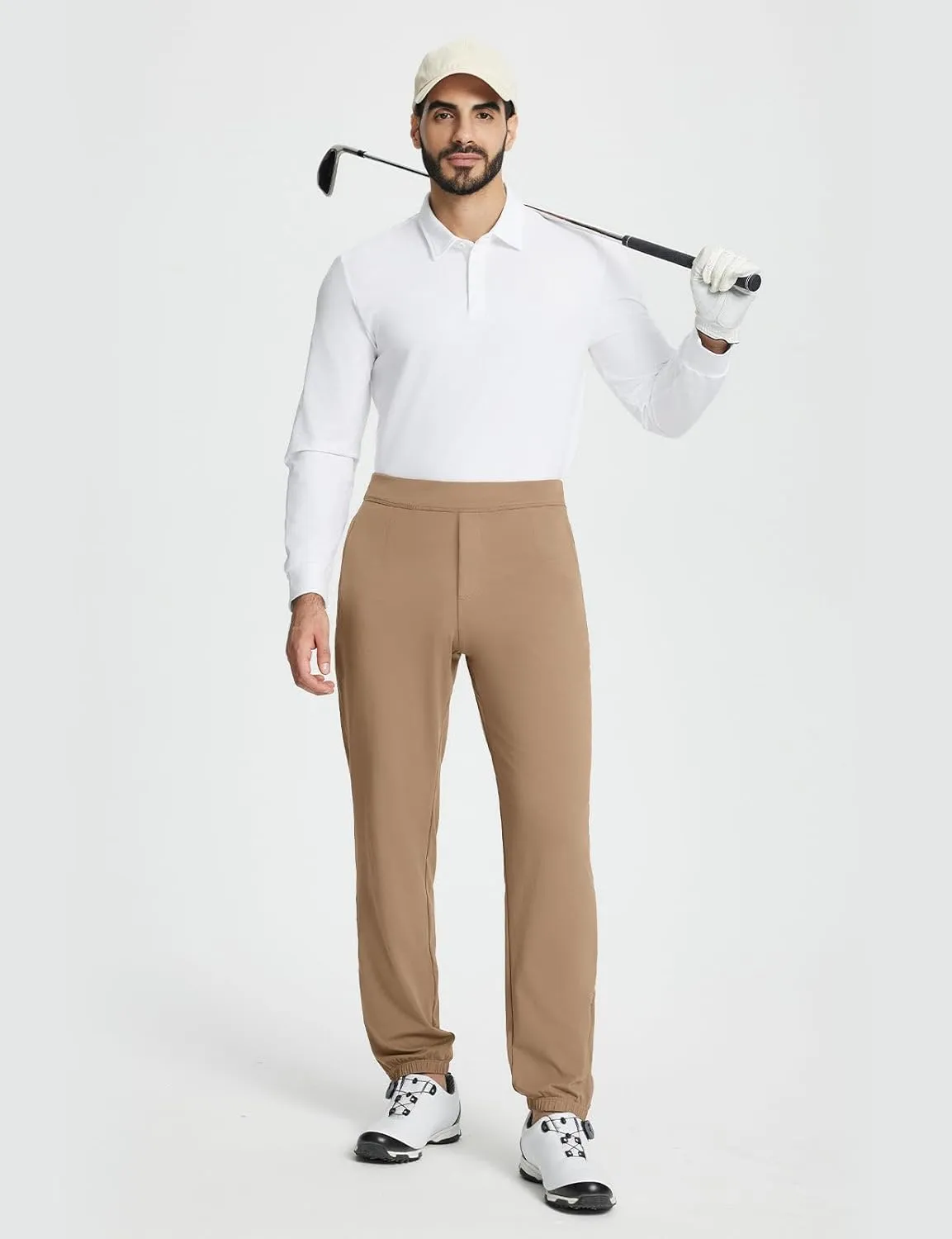 baleaf 30'' Men's Golf Joggers Pants Stretch Lightweight Workout Running Travel Track Sweatpants Quick Dry Zip Pockets