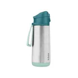 b.box Insulated Sport Spout Drink Water Bottle 500ml   Emerald Forest Green