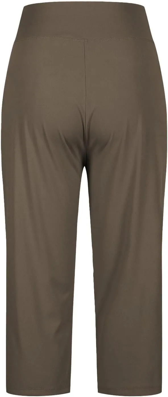 Capri Pants for Women Wide Leg Stretchy Pull On Athletic Yoga Legging with Pockets Summer Casual Capris Outfits