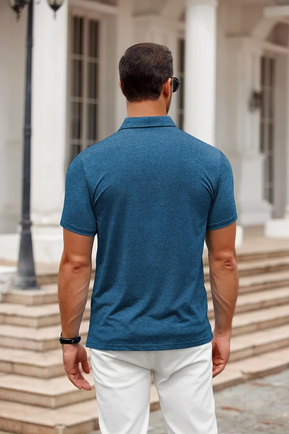 COOFANDY Men's Polo Shirt Golf Quick Dry Performance Short Sleeve Moisture Wicking Athletic Polo Collared Tennis T-Shirt