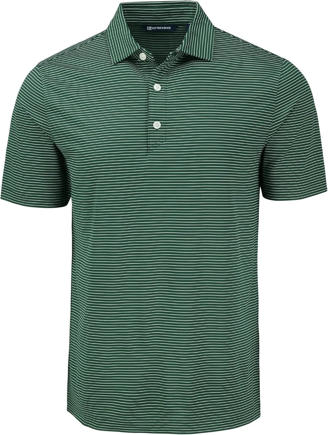 Cutter & Buck Forge Eco Fine Line Stripe Stretch Recycled Mens Polo