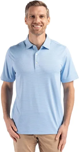 Cutter & Buck Forge Eco Fine Line Stripe Stretch Recycled Mens Polo