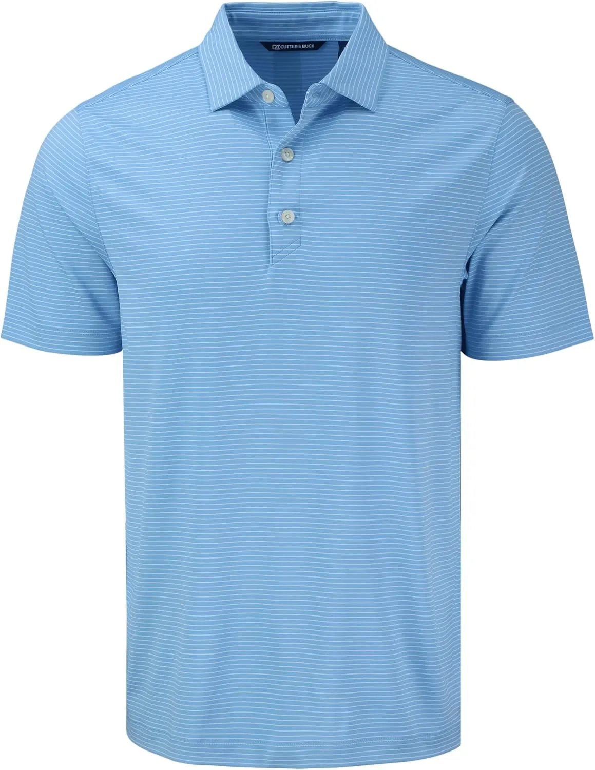 Cutter & Buck Forge Eco Fine Line Stripe Stretch Recycled Mens Polo
