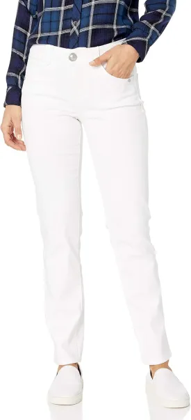 Democracy Women's Petite Ab Solution Straight Leg Jean