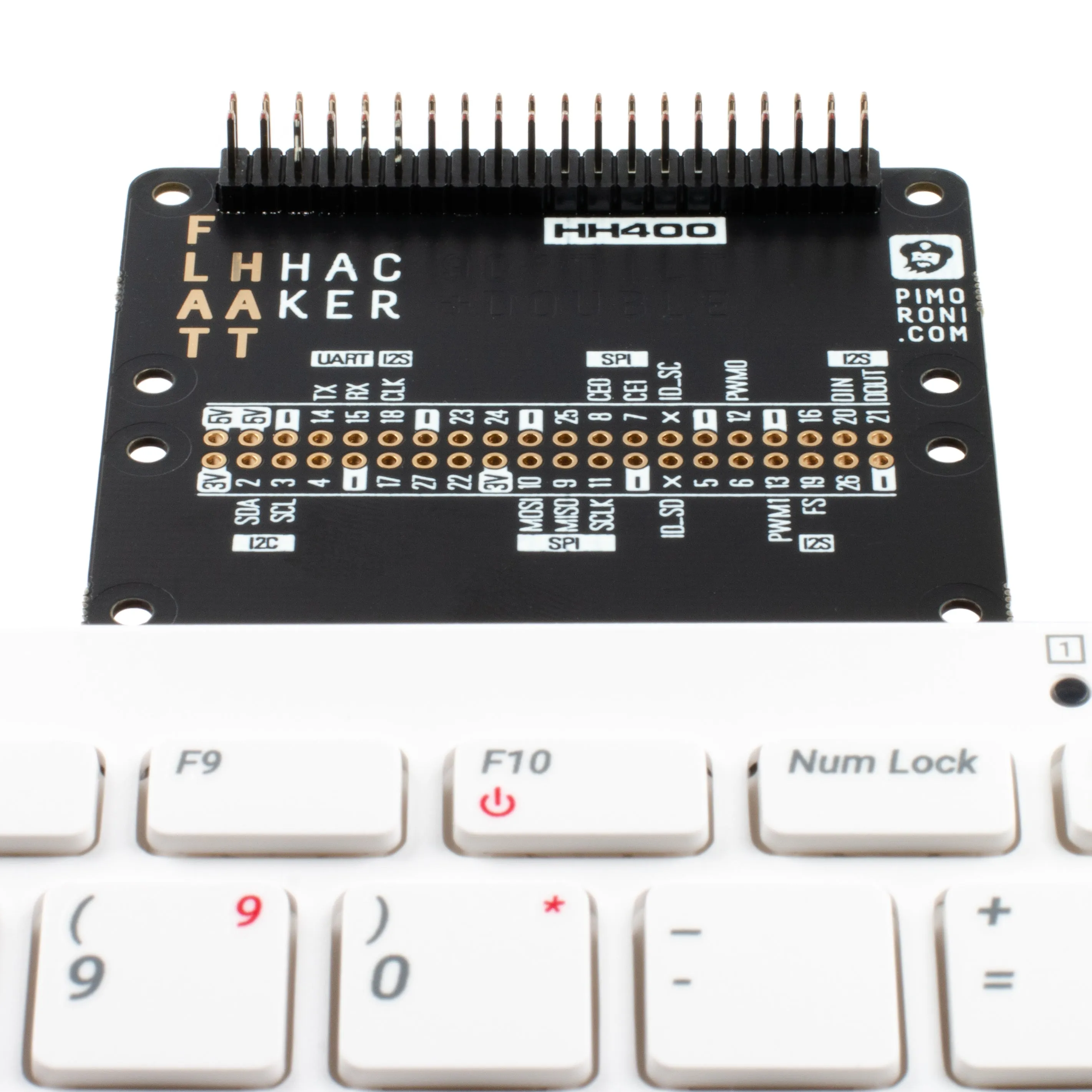 Flat HAT Hacker for Raspberry Pi 400