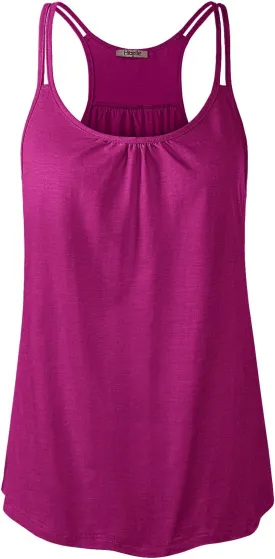 Hibelle Womens Scoop Neck Cute Racerback Yoga Workout Tank Top