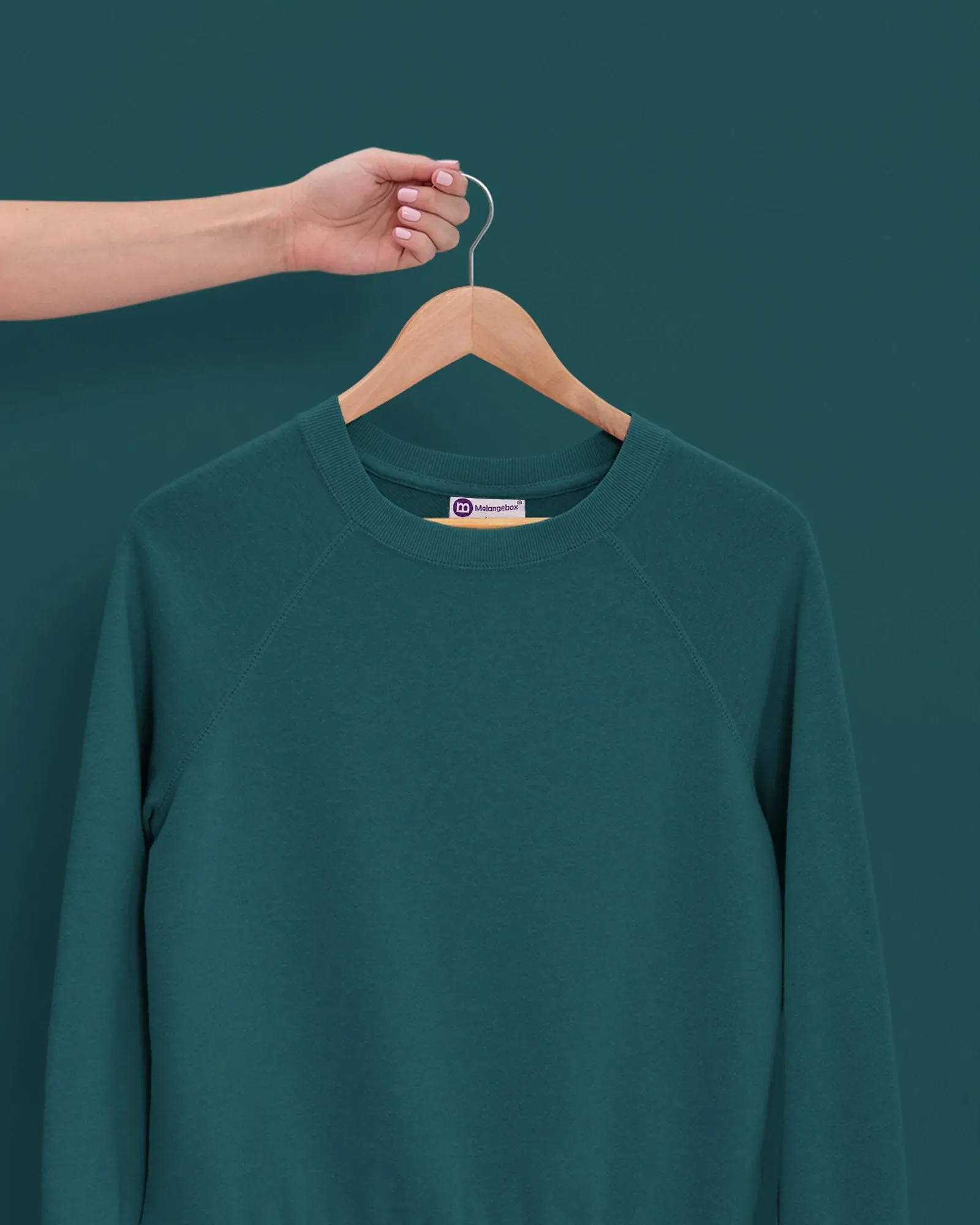 HW Crew Sweatshirt: Deep Teal Blue