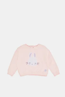 Infant Girls Pink Bunny T-Shirt