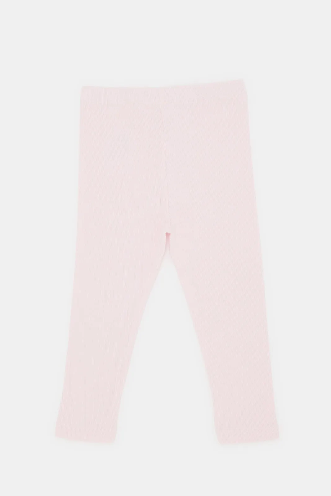 Infant Girls Pink Strawberry Embroidered Leggings