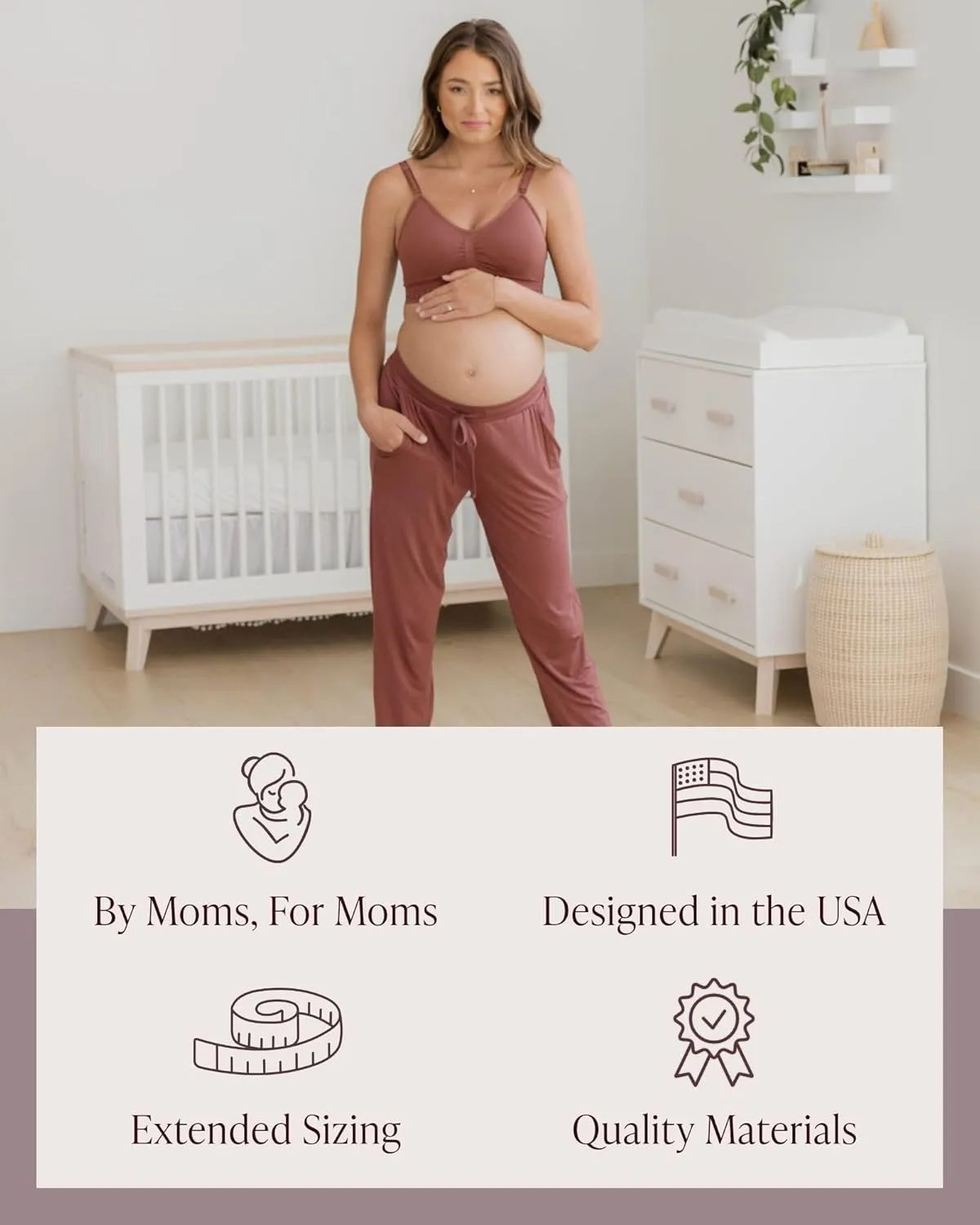 Kindred Bravely Everyday Maternity Joggers, Lounge Pants for Pregnancy