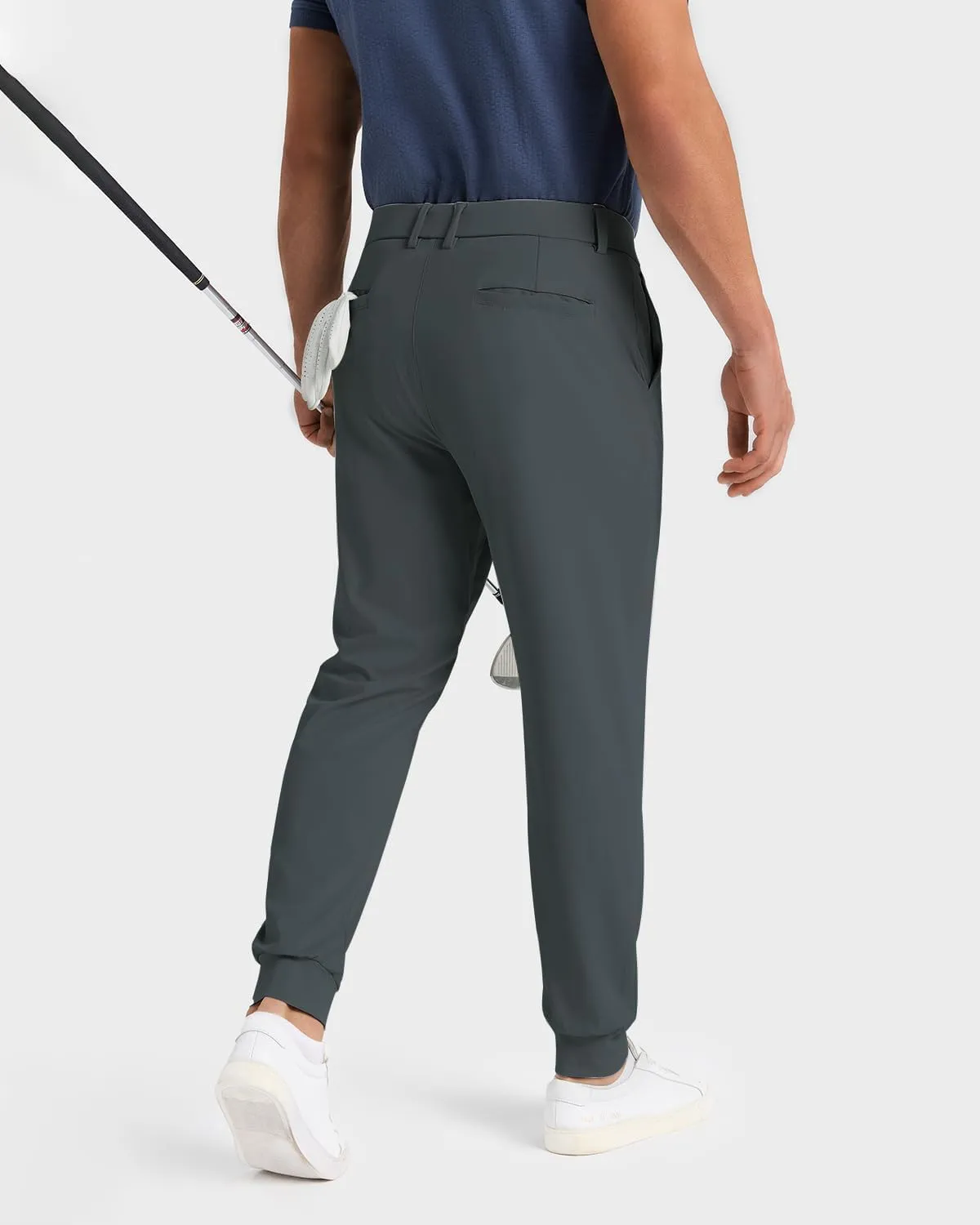 Men's Golf Joggers Pants with 5 Pockets Stretch Fit Work Dress Athletic Jogger Sweatpants for Running Gym