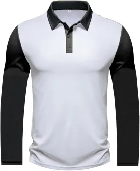 Men's Performance Golf Polo Shirt Moisture Wicking Quick Dry Short Sleeve Polo Shirts for Men Casual Activewear