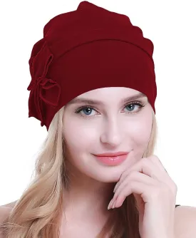 osvyo Cotton Chemo Turbans Headwear Beanie Hat Cap for Women Cancer Patient Hairloss
