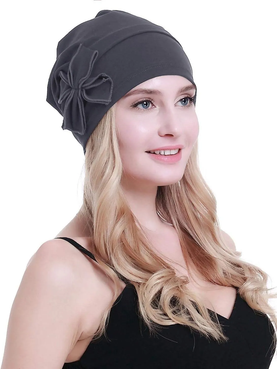 osvyo Cotton Chemo Turbans Headwear Beanie Hat Cap for Women Cancer Patient Hairloss