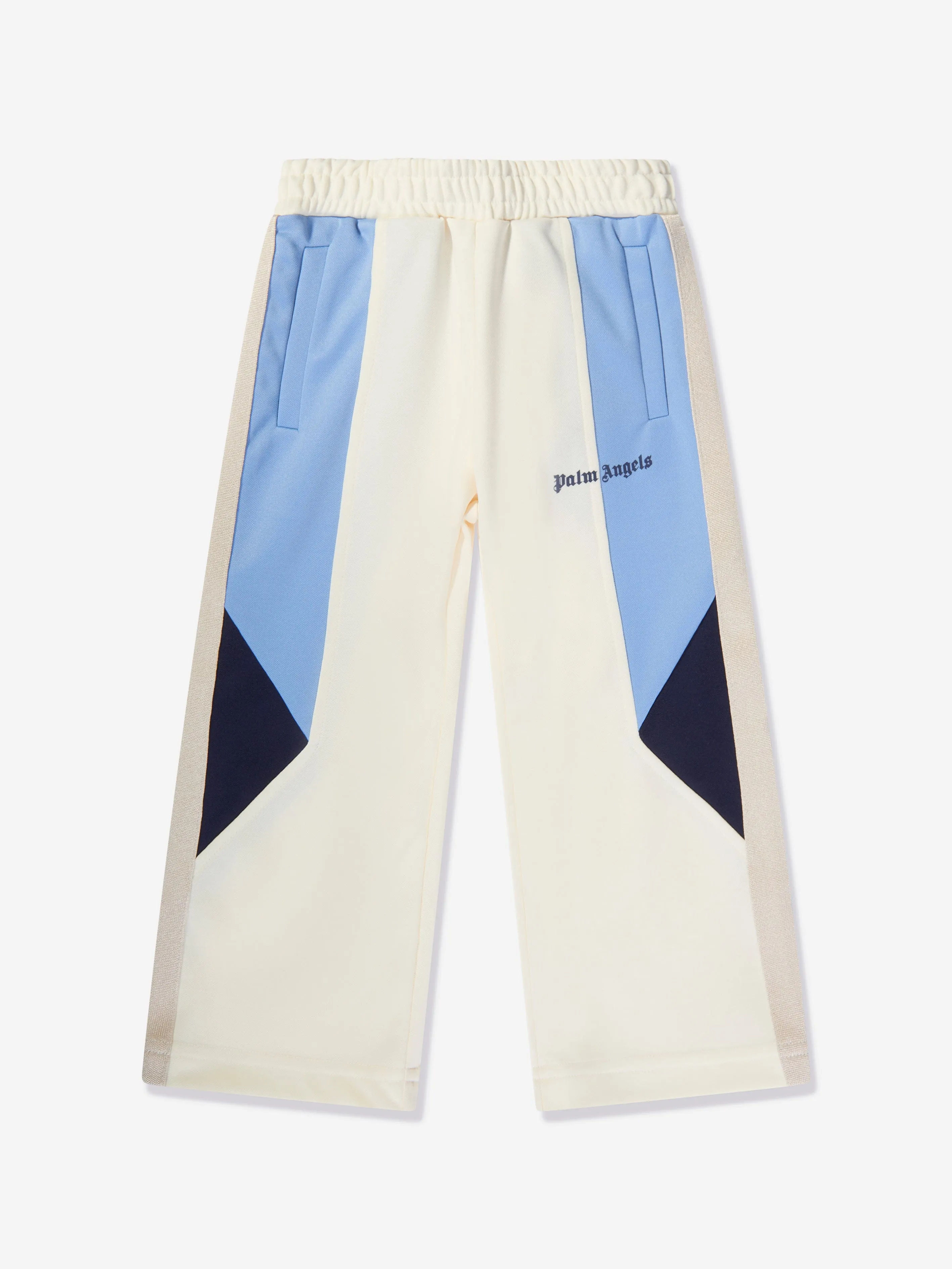 Palm Angels Boys Colourblock Track Pants in White