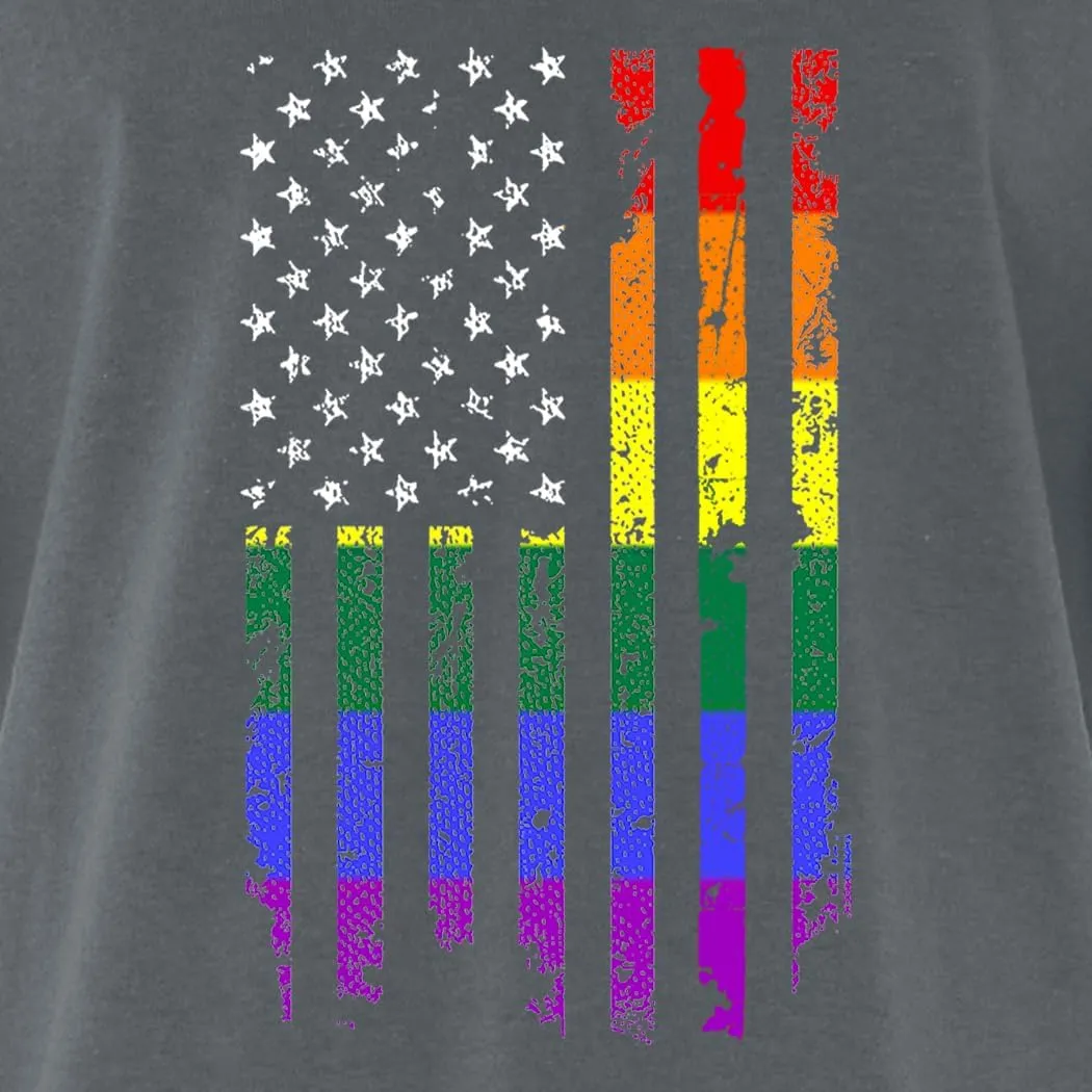 shop4ever Distressed Rainbow Flag T-Shirt Gay Pride Shirts